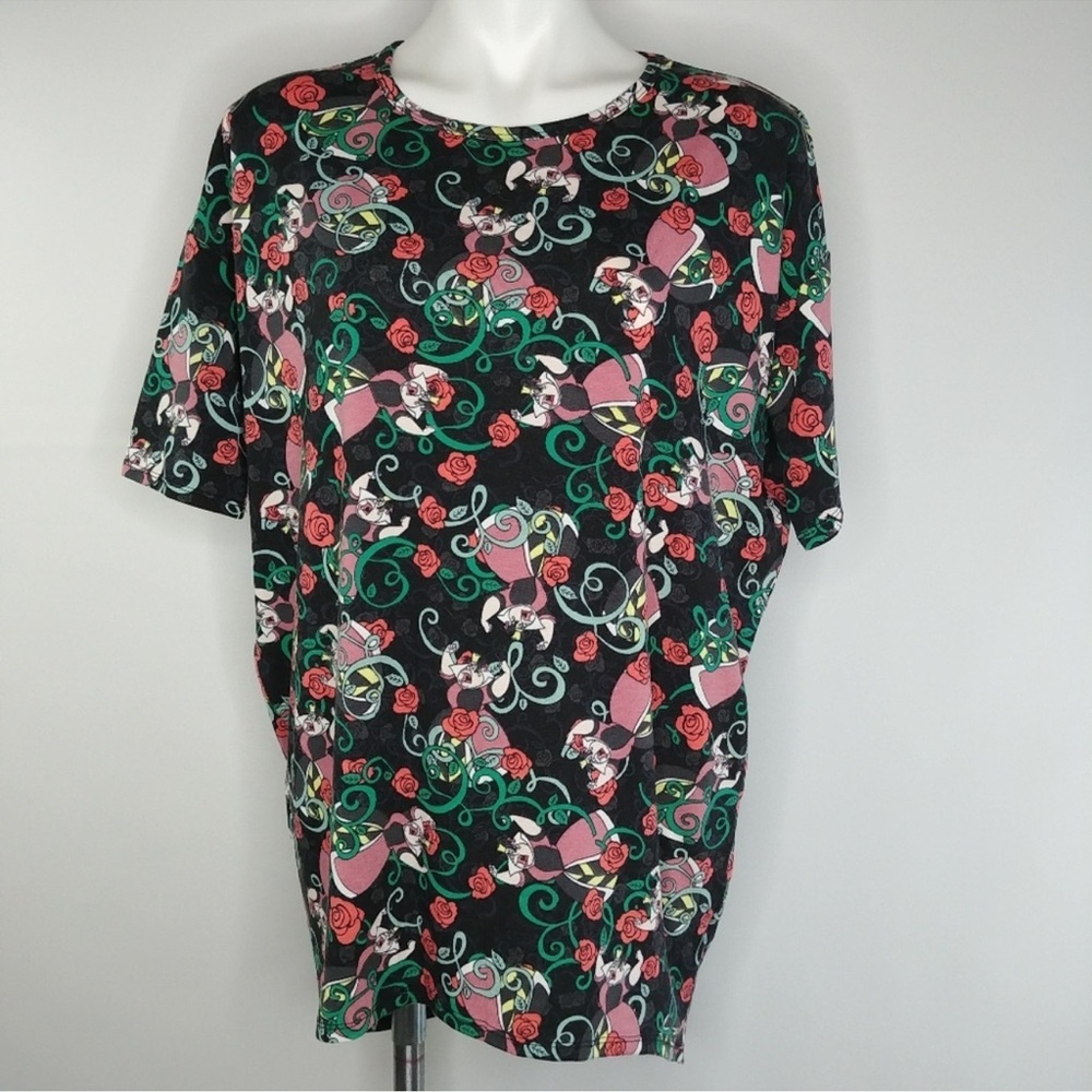NWOT Lularoe Disney Villains Queen of Hearts Irma Size Small Oversized